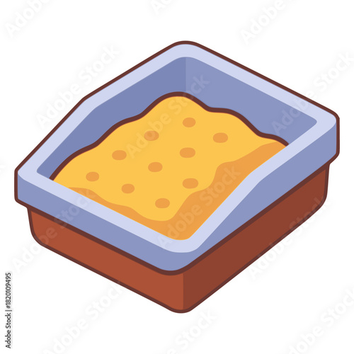 sandbox kid play area activity flat color vector illustration template design