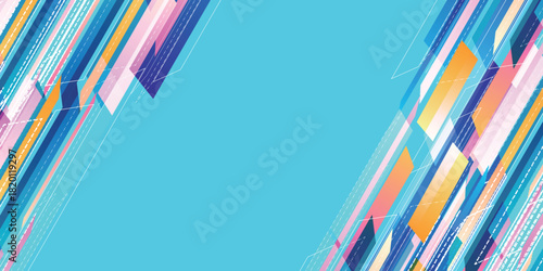 青　テクノロジー　デジタル　模様　背景