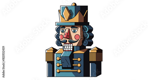 Traditional christmas nutcracker soldier character