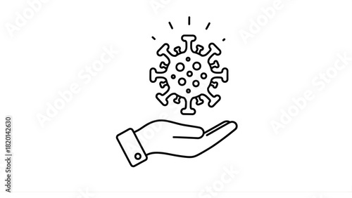 Protecting against the coronavirus A symbol of care, prevention, and public health awareness