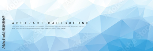 Abstract Blue Geometric Background With Polygonal Pattern For Modern Design and Branding