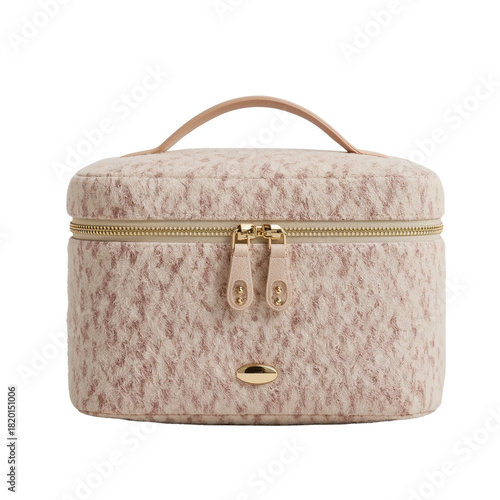 Elevated storage solution: Stylish vanity case with sophisticated design and texture for travel