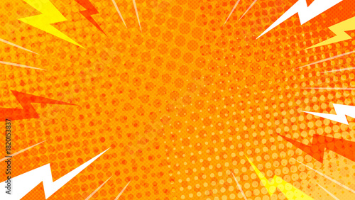 フルHDサイズのインパクトのあるオレンジの背景