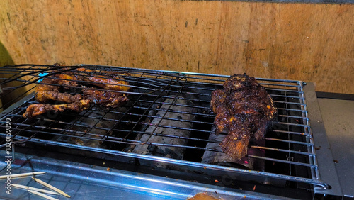 grilled fish on the grill