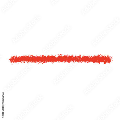 シンプルな赤いクレヨン線