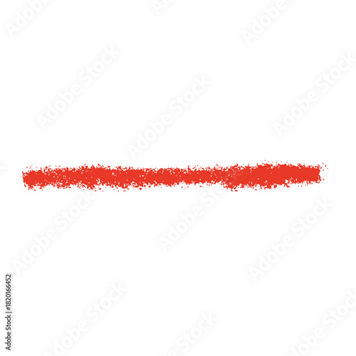 シンプルな赤いクレヨン線