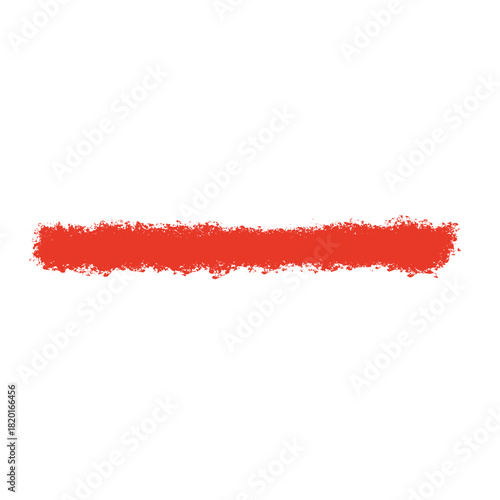 シンプルな赤いクレヨン線