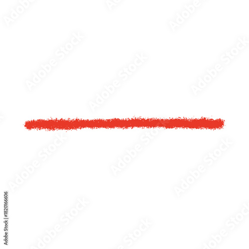 シンプルな赤いクレヨン線