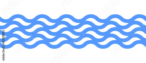 Abstract Wavy Line Set for Modern Minimalist Design and Creative Decorative Elements
