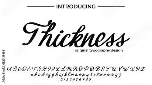 Thickness - Elegant Script Font for Smooth Handwritten Design and Creative Typography