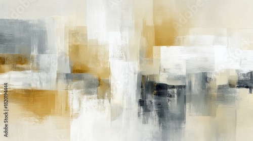 Modern Abstract Paintings with Neutral Tones and Rich Textures