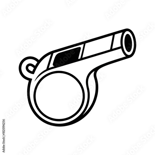 whistle vector illustration coloring page 