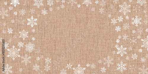 雪　クリスマス　冬　和柄　背景	