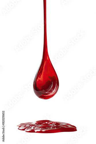 Dripping viscous liquid forms pool