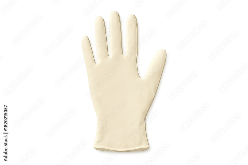 Obraz premium Medical latex rubber glove providing hand protection