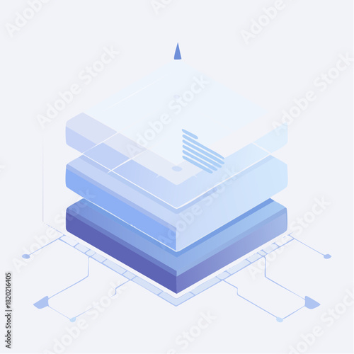 Isometric 3d vector illustration of a modern office building and residential house design featuring architectural construction plan icons and energy technology model concepts