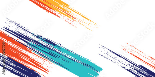 Colorful silhouette style design, grunge. Design concept to celebrate national sports day of badminton and basketball. Sports