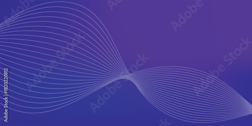 Thin line wavy background. Abstract black lines wave curve motion on white background vector,eps.10