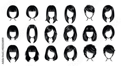 Explore trendy hairstyles for women with this modern hair salon set