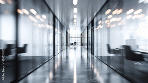 Wallpaper Mural Modern office corridor with blurred background for business design. High quality Torontodigital.ca