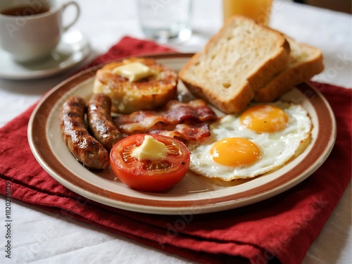 Wallpaper Mural Full English Breakfast British cuisine dishes Torontodigital.ca