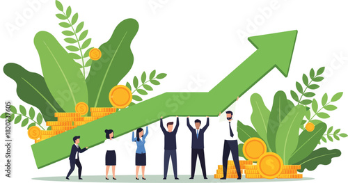 Teamwork drives business growth and financial success