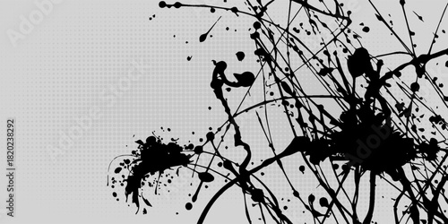 White background with black abstract lines, creating a cracked texture. The background is minimalist with a white and black color scheme. Cracked glass background vector. Pink background.