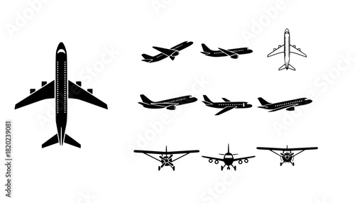 Airplane icon. Plane symbol. Air plane icon vector illustration
