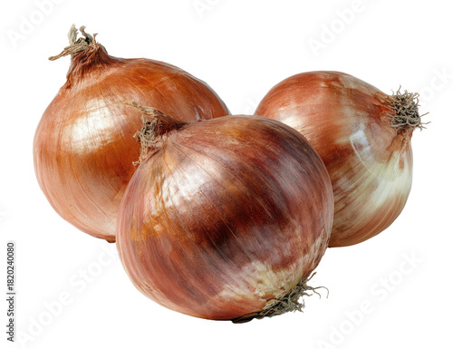 Wallpaper Mural Three golden onions, textured skin, earthy tones, clustered Torontodigital.ca