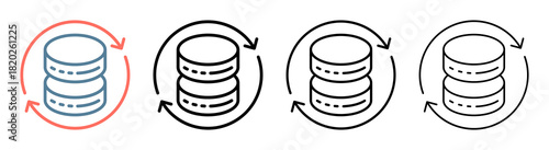 Data Integrity Icon Collection Set Different Style