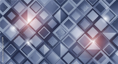 Abstract Dark Blue Diamond Grid Geometric Background