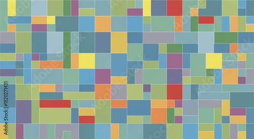 Abstract Cubist Style Portrait of a Man