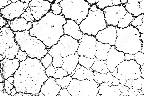 Abstract Grunge soil Cracked texture vector illustration. Abstract background of grunge white, black damaged rusty crack and scratch wall texture design vector design. Eps 10
