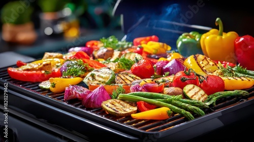 Grilled Vegetables: Healthy BBQ, Vegan, Vegetarian Recipe