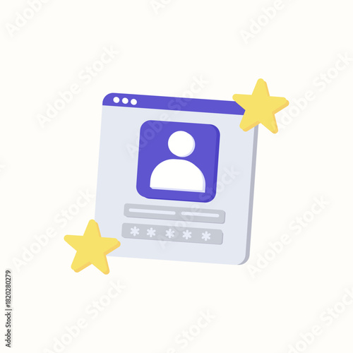Premium, priority and VIP member accounts illustration