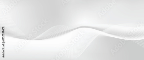 A simple and elegant design background with wavy curved lines that create a soft and slightly moving look. vector ilustrator.