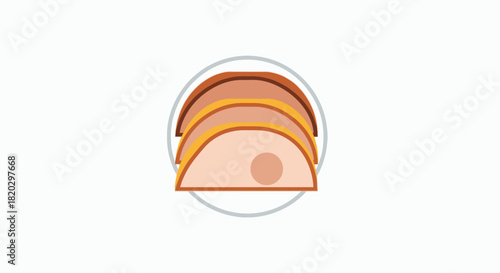 Detailed cross-section illustration of human skin layers.