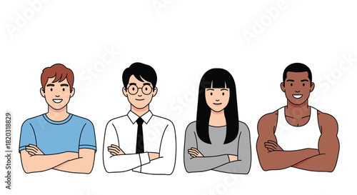 Diverse team ready to tackle ambitious goals with confidence today