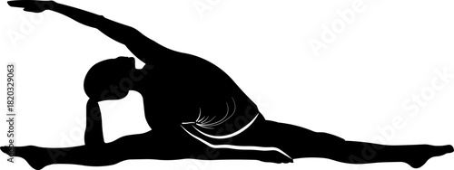 Athlete Starting Position Silhouette – Runner Ready Pose
