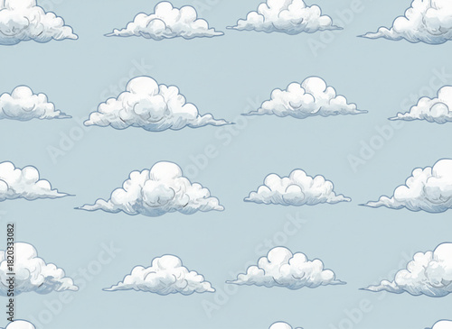 clouds seamless pattern