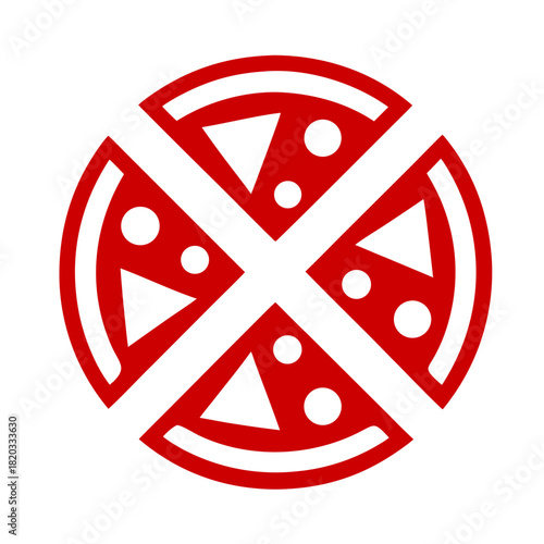 Youthful Graffiti Hostel Pizza Logo Design