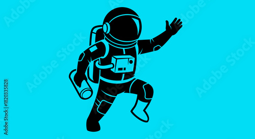Astronaut clip art vector illustration space exploration design