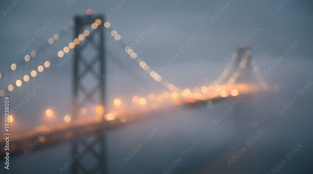 Fototapeta premium Blurred Bridge at Dusk