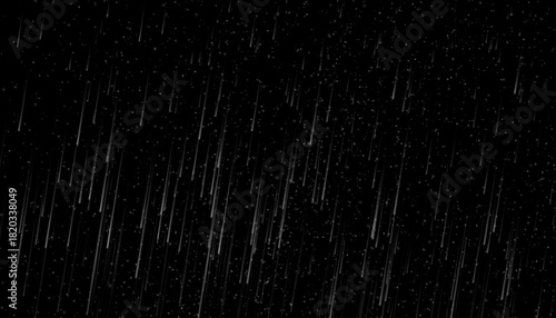 Wallpaper Mural Raindrops on black background. Storm with rain and white cloud isolated on black background. hail rainy weather. Torontodigital.ca