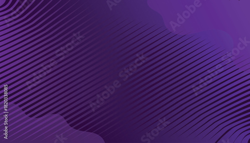 Diagonal striped purple abstract background with curved layered gradient design