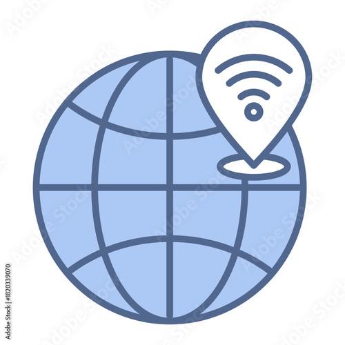 Wifi Acces Blue Icon