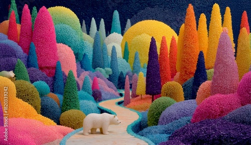 colorful trees in the park