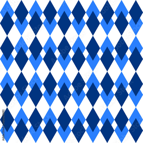 blue plaid fabric texture, blue diamond checkerboard repeat pattern, replete image, design for fabric printing, rhombus, grid