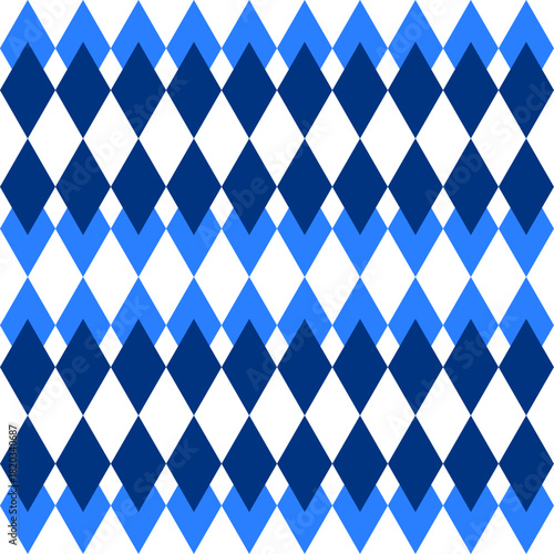 blue plaid fabric texture, blue diamond checkerboard repeat pattern, replete image, design for fabric printing, rhombus, grid