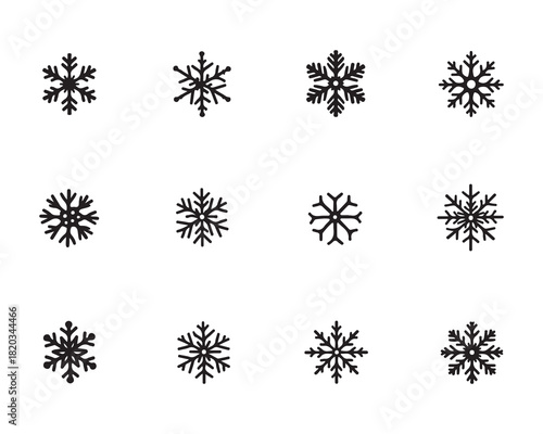 Winter Snowflake Graphic Pack